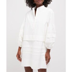 Tuckernuck Pomander Place Chelsea Puff Sleeve White Dress